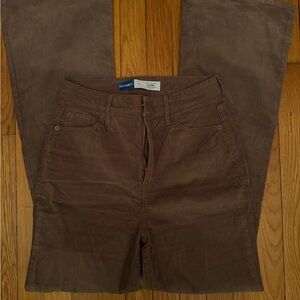 Old Navy Women's Brown Flare Corduroy Jeans